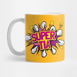 Super Tia Spanish Aunt Superhero Camisa T-shirt Cute Gift Mug